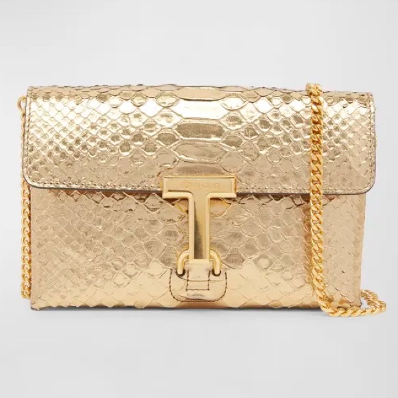 Tom Ford Handbags - $3000 Tom Ford mini monarch gold python 🐍